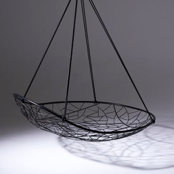 Big Basket Hanging Lounger - Black | Swings | Studio Stirling