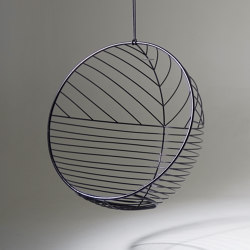 Bubble Hanging Chair Swing Seat - Star Pattern (Black) | Dondoli | Studio Stirling