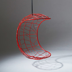 Lucky Bean Hanging Chair Swing Seat Red | Swings | Studio Stirling