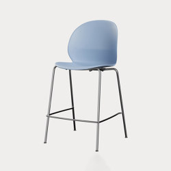 N02™ Recycle | Chounter stool | N02-40 | Light blue | Chrome base | Counter stools | Fritz Hansen
