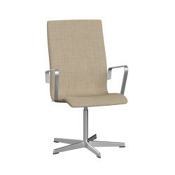Oxford™ | Chair | 3273T | Textile | 5 star satin polished aluminum | Armrest | Chairs | Fritz Hansen