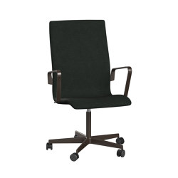 Oxford™ | Chair | 3273W | Textile | 5 star brown bronze base | Armrest | Wheels | Chairs | Fritz Hansen