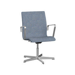 Oxford™ | Chair | 3291T | Textile | 5 star satin polished aluminum base | Armrest | Chairs | Fritz Hansen