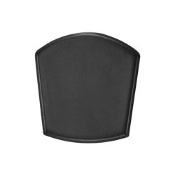 ZigZag cushion chair bonded leather black | Home textiles | Hans K