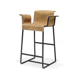 Founded Counter Chair with two arms | Sillas de trabajo altas | QLiv