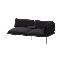 Toom Modular Sofa 2 Seater - Corner | Graphite Black | Sofas | noo.ma
