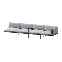 Toom Modular Sofa 4 Seater | Pale Grey