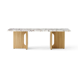 Androgyn Lounge Table, Natural Oak | Calacatta Viola Marble |  | MENU