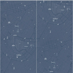 Urban Blue - Decor Slabs 60x120 (set di 2 pz)