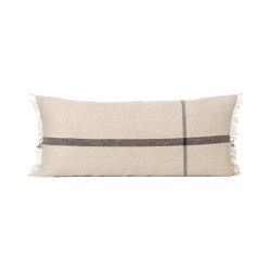 Calm Cushion Long - Camel / Black | Home textiles | ferm LIVING