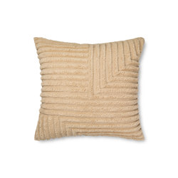 Crease Wool Cushion - Large - Light Sand | Home textiles | ferm LIVING