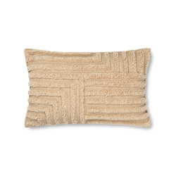 Crease Wool Cushion Rect. - Light Sand | Home textiles | ferm LIVING