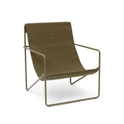 Desert Lounge Chair - Olive/Olive | Armchairs | ferm LIVING