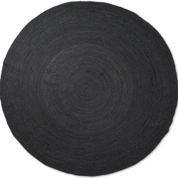Eternal Round Jute Rug - Large - Black | Rugs | ferm LIVING