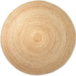Eternal Round Jute Rug - Large - Natural | Alfombras / Alfombras de diseño | ferm LIVING