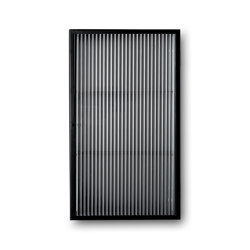 Haze Wall Cabinet - Reeded Glas - Black | Wall cabinets | ferm LIVING