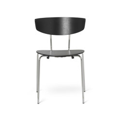 Herman Dining Chair Chrome - Black |  | ferm LIVING