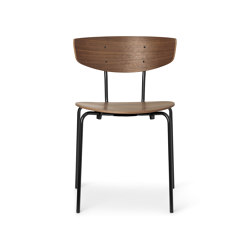 Herman Dining Chair Chrome - Walnut |  | ferm LIVING