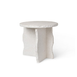 Mineral Sculptural Table - Bianco Curia | Side tables | ferm LIVING