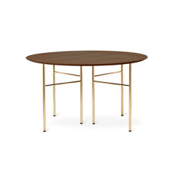 Mingle Table Top Round 130 cm - Walnut | Dining tables | ferm LIVING