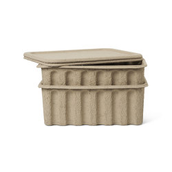 Paper Pulp Box Large - Set of 2 - Brown | Living room / Office accessories | ferm LIVING