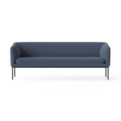 Turn 3-Seater Focus - 60008 Blue | with armrests | ferm LIVING