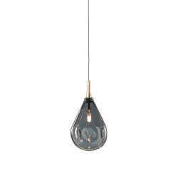 SOAP MINI SILVER, brushed gold fitting | Suspended lights | Bomma