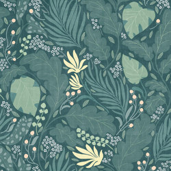 Paloma Green A | Pattern plants / flowers | TECNOGRAFICA