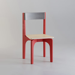 Arco | Tua-natural, ruby red and basalt grey | Chairs | MoodWood