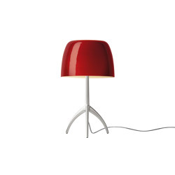 Lumiere table small cherry red | Table lights | Foscarini