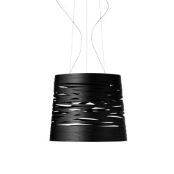 Tress sospensione grande nero | Lampade sospensione | Foscarini