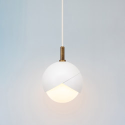 Benedict | Pendant - 6 inch (Eggshell - matte) | LED lights | Trella