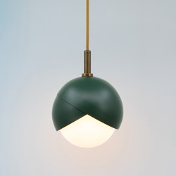 Benedict | Pendant - 9 inch (Forest - matte) | LED lights | Trella