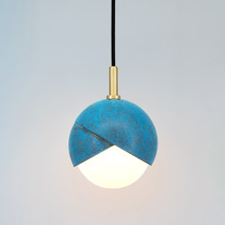 Benedict | Pendant - 9 inch (Prussian Blue) | Suspended lights | Trella