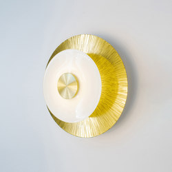 Klein | Sconce (Klein etch in polished brass) | Wall lights | Trella