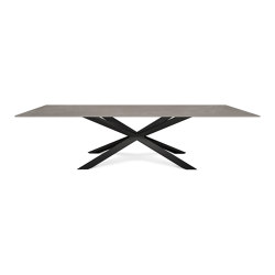 ATOLL Mea induction dining table | Crotone Pulpis | Cross legs | Dining tables | ATOLL