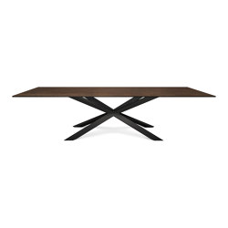 Mea induction dining table | Moma Rusteel | Cross legs | Dining tables | ATOLL