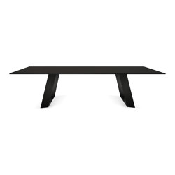 ATOLL Mea induction dining table | Grum Black | Dura Edge legs | Dining tables | ATOLL