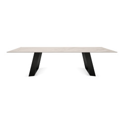 Mea induction dining table | Vagli Gold | Dura Edge legs | Dining tables | ATOLL