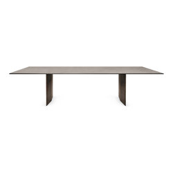 Mea induction dining table | Cosmo Grey | Frame legs | Hobs | ATOLL
