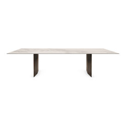 Mea induction dining table | Torano Statuario | Frame legs | Dining tables | ATOLL