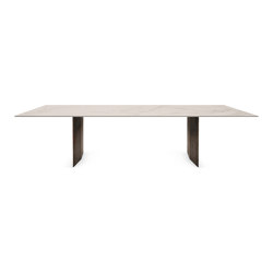 Mea induction dining table | Vagli Gold | Frame legs | Hobs | ATOLL
