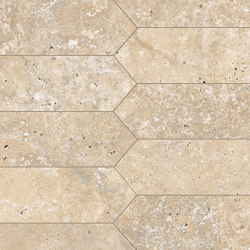 Astrum Beige Cross Cut Muretto Geometrico 30,5x53,8 | Ceramic tiles | Ceramiche Supergres