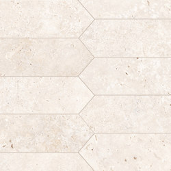 Astrum White Cross Cut Muretto Geometrico 30,5x53,8 | Ceramic tiles | Ceramiche Supergres