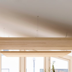 Naturholz Akustikplatten Acoustic | Premium Deckensegel | Ceiling panels | Admonter Holzindustrie AG