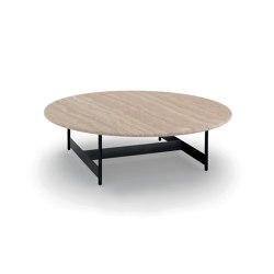 Tokio Small table 120 - Version with Travertine Top | Coffee tables | ARFLEX