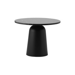 Turn Table Black Marble | Side tables | Normann Copenhagen