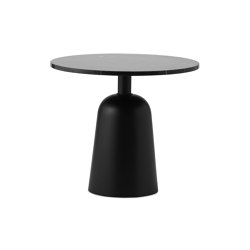 Turn Table Black Marble | Side tables | Normann Copenhagen
