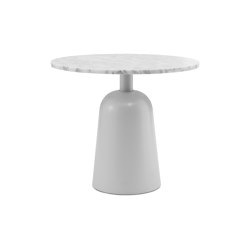 Turn Table White Marble | Side tables | Normann Copenhagen