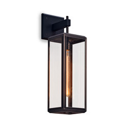 Lantern | Lilac Wall - Tall - Bronze & Clear Glass | Wall lights | J. Adams & Co